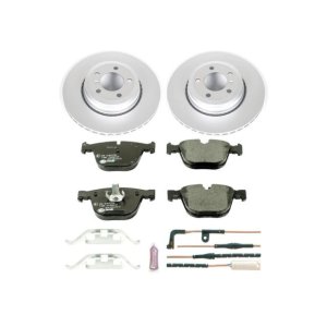 BMW 7 Series Brake Kit - Rear - PowerStop - Genuine Geomet Coated Rotors + ECE-R90 Certified Pads - `06-`08