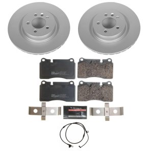 Land Rover Range Rover Sport Brake Pads + Rotors - Front - PowerStop - Euro-Stop: GEOMET 360 Coated Rotors + ECE-R90 Pads - `06-`09 Land Rover Range Rover Sport Brake Pads + Rotors - Front - PowerStop - Euro-Stop: GEOMET 360 Coated Rotors + ECE-R90 Pads - `06-`09