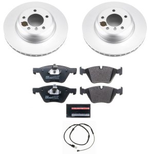 BMW Z4 Brake Kit - Front - PowerStop - Genuine Geomet Coated Rotors + ECE-R90 Certified Pads - `09-`16