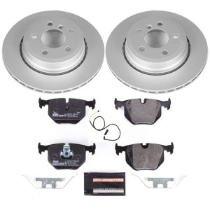 BMW X3 Brake Kit - Rear - PowerStop - Genuine Geomet Coated Rotors + ECE-R90 Brake Pads - `04-`10 BMW X3 Brake Kit - Rear - PowerStop - Genuine Geomet Coated Rotors + ECE-R90 Brake Pads - `04-`10
