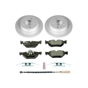 BMW 3 Series Brake Kit - Rear - PowerStop - Genuine Geomet Coated Rotors + ECE-R90 Certified Pads w/ Hardware - `11-`13 BMW 3 Series Brake Kit - Rear - PowerStop - Genuine Geomet Coated Rotors + ECE-R90 Certified Pads w/ Hardware - `11-`13