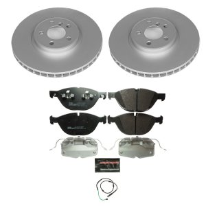 BMW X6 Brake Kit - Front - PowerStop - Euro-Stop Genuine Geomet Coated Rotors + ECE-R90 Certified Pads - `11-`19