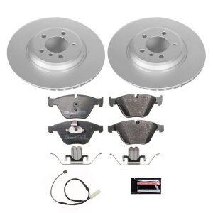 BMW 3 Series Brake Kit - Front - PowerStop - Genuine Geomet Coated Rotors + ECE-R90 Brake Pads + Hardware Kit - 2011 BMW 3 Series Brake Kit - Front - PowerStop - Genuine Geomet Coated Rotors + ECE-R90 Brake Pads + Hardware Kit - 2011