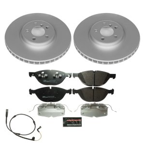 BMW X6 Brake Kit - Front - PowerStop - Genuine Geomet Coated Rotors + ECE-R90 Certified Pads - `08-`09