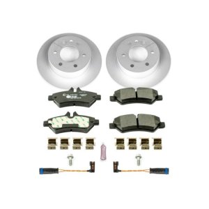 Dodge Sprinter 2500 Brake Kit - Rear - PowerStop - Genuine Geomet Coated Rotors + ECE-R90 Certified Pads - `07-`09