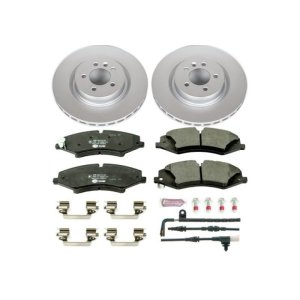 Land Rover Range Rover Sport Brake Pads + Rotors - Front - PowerStop - Euro-Stop: GEOMET 360 Coated Rotors + ECE-R90 Pads - `10-`13 Land Rover Range Rover Sport Brake Pads + Rotors - Front - PowerStop - Euro-Stop: GEOMET 360 Coated Rotors + ECE-R90 Pads - `10-`13