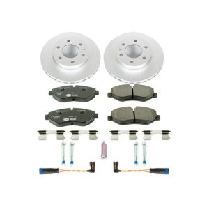 Dodge Sprinter 2500 Brake Kit - Front - PowerStop - Genuine Geomet Coated Rotors + ECE-R90 Certified Pads - `07-`09