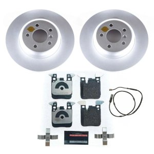 BMW 335i Brake Kit - Rear - PowerStop - Genuine Geomet Coated Rotors + ECE-R90 Certified Pads - `12-`15 BMW 335i Brake Kit - Rear - PowerStop - Genuine Geomet Coated Rotors + ECE-R90 Certified Pads - `12-`15