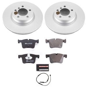 BMW 4 Series Brake Kit - Front - PowerStop - Genuine Geomet Coated Rotors + ECE-R90 Brake Pads - `14-`15