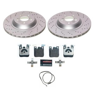 BMW M2 Brake Kit - Rear - PowerStop - Geomet Coated Rotors + ECE-R90 Pads - `16-`18
