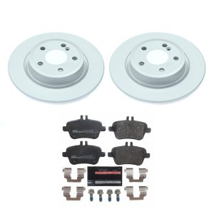 Infiniti QX30 Brake Kit - Rear - PowerStop - Genuine Geomet Coated Rotors + ECE-R90 Certified Pads - `17-`19