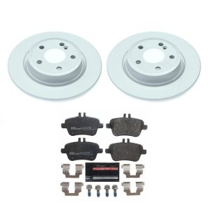 Infiniti QX30 Brake Kit - Rear - PowerStop - Genuine Geomet Coated Rotors + ECE-R90 Certified Pads - `17-`19