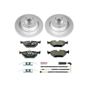 BMW Z4 Brake Kit - Rear - PowerStop - Genuine Geomet Coated Rotors + ECE-R90 Certified Pads - `03-`08