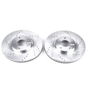 Infiniti FX35 Brake Rotors (2) - Front - PowerStop - Evolution Drilled & Slotted - `03-`05