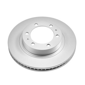 Toyota FJ Cruiser Brake Rotor (1) - Front - PowerStop - Evolution Geomet Coated - Silver - `07-`14
