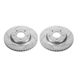 Kia Forte Brake Rotors (2) - Front - PowerStop - Evolution Drilled & Slotted - `10-`13