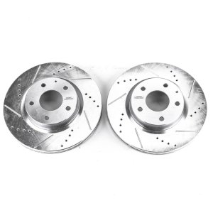 Mazda 3 Brake Rotors (2) - Front - PowerStop - Evolution Drilled & Slotted - `14-`18