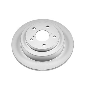 Saab 9-2X Brake Rotor (1) - Rear - PowerStop - Evolution Geomet Coated - Silver - `05-`06