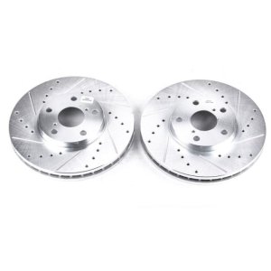 Lexus GS300 Brake Rotors (2) - Front - PowerStop - Evolution Drilled & Slotted - `93-`05