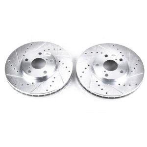 Lexus GS300 Brake Rotors (2) - Front - PowerStop - Evolution Drilled & Slotted - `93-`05