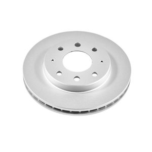 Hyundai Sonata Brake Rotor (1) - Front - PowerStop - Evolution Geomet Coated - Silver - `99-`01