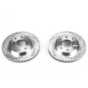 Hyundai Sonata Brake Rotor (2) - Front - PowerStop - Evolution Drilled & Slotted Rotors - `99-`01