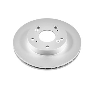Honda CR-Z Brake Rotor (1) - Front - PowerStop - Evolution Geomet Coated - Silver - `11-`15