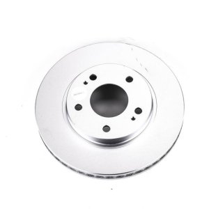 Chrysler Sebring Brake Rotor (1) - Front - PowerStop - Evolution Geomet Coated - Silver - `01-`05