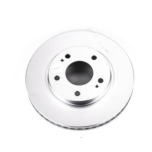 Dodge Stratus Brake Rotor (1) - Front - PowerStop - Evolution Geomet Coated - Silver - `01-`05