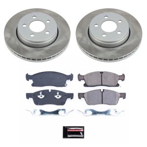 Toyota Highlander Brake Kit - Front + Rear - PowerStop - Drilled & Slotted Rotors + Carbon-Fiber Ceramic Pads - `01-`03