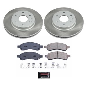 Dodge Caravan Brake Kit - Front + Rear - PowerStop - Drilled & Slotted Rotors + Carbon-Fiber Ceramic Pads - `03-`04