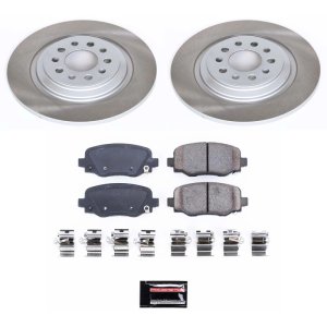 Plymouth Neon Brake Kit - Front + Rear - PowerStop - Carbon-Fiber Ceramic Brake Pads + Drilled & Slotted Rotors + Brake Drums + Brake Shoes - `00-`01