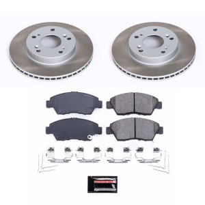Dodge Durango Brake Kit - Front + Rear - PowerStop - Drilled/Slotted Rotors + Carbon-Fiber Ceramic Pads + Brake Drums + Shoes - `01-`02