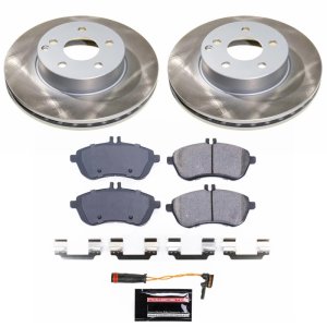 Jeep Wrangler Brake Kit - Front + Rear - PowerStop - Drilled & Slotted Rotors + Carbon-Fiber Ceramic Brake Pads - `01-`06