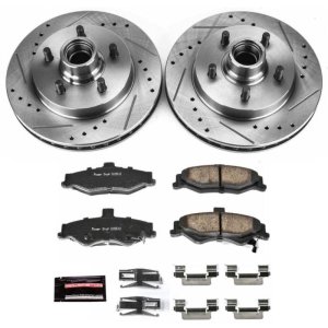Chevrolet Camaro Brake Kit - Rear - PowerStop - Drilled & Slotted Rotors + Carbon-Fiber Ceramic Pads - `98-`02