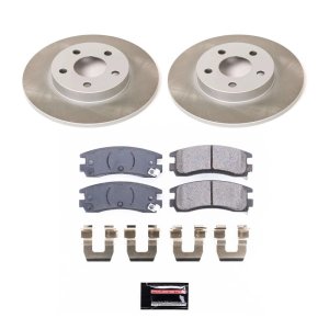 Hyundai Tiburon Brake Kit - Front + Rear - PowerStop - Drilled & Slotted Rotors + Carbon-Fiber Ceramic Pads - `04-`06