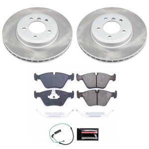 Ford Explorer Sport Brake Kit - Front + Rear - PowerStop - Drilled & Slotted Rotors + Carbon-Fiber Ceramic Pads - 2003