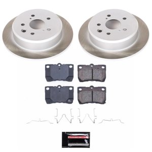 GMC Envoy Brake Kit - Front + Rear - PowerStop - Drilled & Slotted Rotors + Carbon-Fiber Ceramic Pads - `02-`05