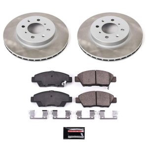 GMC Sierra 3500 Classic Brake Kit - Front + Rear - PowerStop - Drilled & Slotted Rotors + Carbon-Fiber Ceramic Pads - 2007