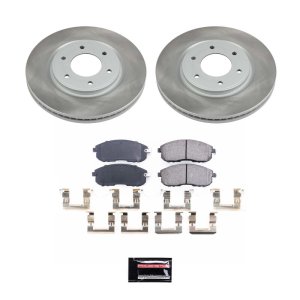 Jeep Liberty Brake Kit - Front + Rear - PowerStop - Drilled & Slotted Rotors + Carbon-Fiber Ceramic Pads - `03-`07