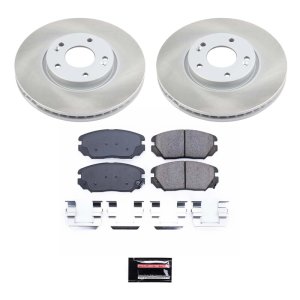 Dodge Dakota Brake Kit - Front + Rear - PowerStop - Drilled & Slotted Rotors + Carbon-Fiber Ceramic Pads - `03-`04