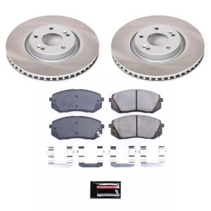 Infiniti I30 Brake Kit - Front + Rear - PowerStop - Drilled & Slotted Rotors + Carbon-Fiber Ceramic Pads - `00-`01