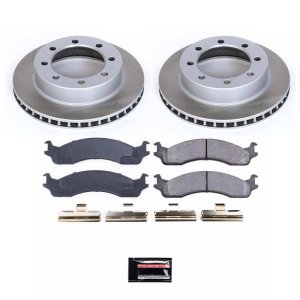 Acura RSX Brake Kit - Front + Rear - PowerStop - Drilled & Slotted Rotors + Carbon-Fiber Ceramic Pads - `02-`06