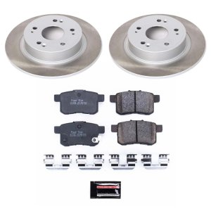 Infiniti FX45 Brake Kit - Front + Rear - PowerStop - Drilled & Slotted Rotors + Carbon-Fiber Ceramic Pads - `03-`05