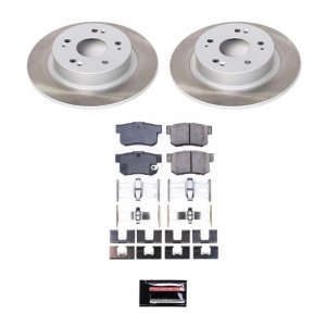 Nissan Murano Brake Kit - Front + Rear - PowerStop - Drilled & Slotted Rotors + Carbon-Fiber Ceramic Pads - `03-`11