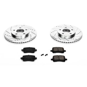Chevrolet HHR Brake Kit - Front - PowerStop - Z23 Evolution Sport with Drilled & Slotted Rotors + Carbon-Fiber Ceramic Pads - `06-`07