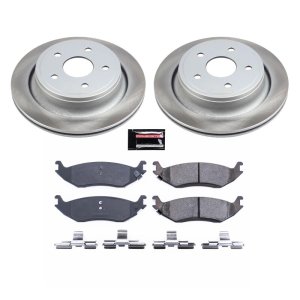 Volkswagen Phaeton Brake Kit - Front + Rear - PowerStop - Drilled & Slotted Rotors + Carbon-Fiber Ceramic Pads - `04-`06
