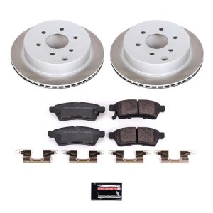 Infiniti Q45 Brake Kit - Front + Rear - PowerStop - Slotted/Drilled Rotors + Carbon-Fiber Ceramic Pads - `02-`06