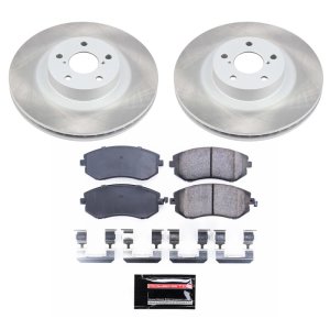 GMC Savana 3500 Brake Kit - Front + Rear - PowerStop - Drilled & Slotted Rotors + Carbon-Fiber Ceramic Pads - `03-`08