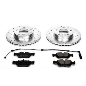 BMW 323Ci Brake Kit - Front - PowerStop - Drilled & Slotted Rotors + Carbon-Fiber Ceramic Pads - 2000